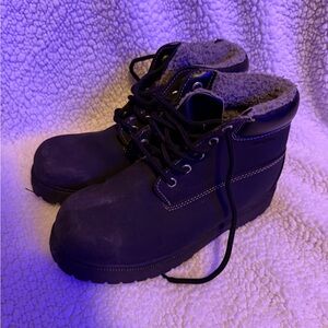 Boy’s Black Insulated Work Boots